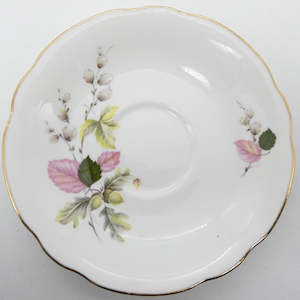 Duchess - Pink Leaves - Saucer