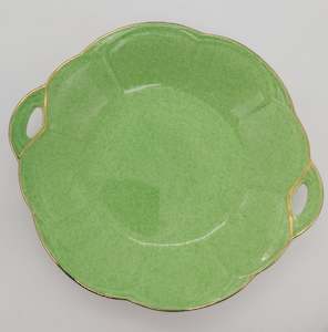 Empire - Mottled Green - Tab-handled Round Dish