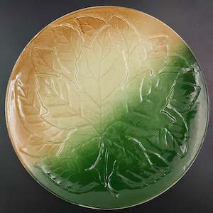 Royal Winton -Green and Brown Leaves - Cake Plate