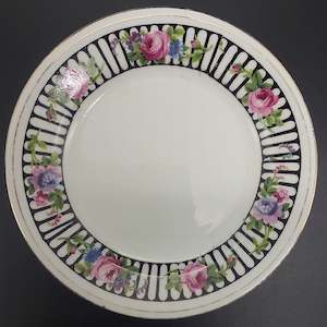 Royal Winton - Pink Roses on Black Lines - Side Plate