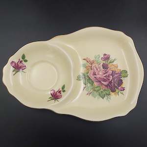 Kitchenware: Royal Winton - Cabbage Roses - Hostess Saucer