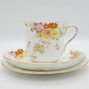 Kitchenware: Grosvenor - A246 Hand-painted Flowers - Trio