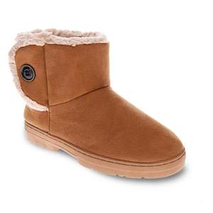 SCHOLL ORTHAHEEL FLUFFY SLIPPER BOOT