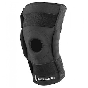 Mue5313 Metal Triaxial Hinged Wraparound Knee Brace With Open Back To Prevent Bunching