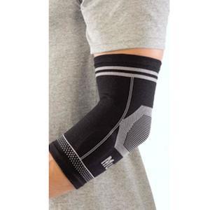 MUE633 4-WAY STRETCH ELBOW SUPPORT WITH TWO GEL PADS TO RELIEVE PAIN AND 360 DEG…