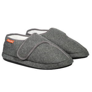 Archline Orthotic Slippers Plus, Adjustable, Grey Marl