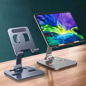 Telephone including mobile phone: VIKEFON Aluminum Alloy Portable Tablet Holder For iPad & iPhone