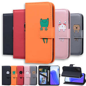 Telephone including mobile phone: Adorable Animal Flip Leather Phone Case for iPhone