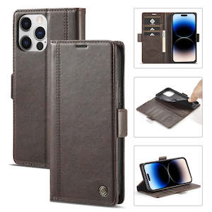 Telephone including mobile phone: LC.IMEEKE Magnetic Buckle Leather Phone Case with Holder & Card Slots & Wallet