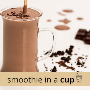 Cafe: PEANUT BUTTER + CHOCOLATE Smoothie