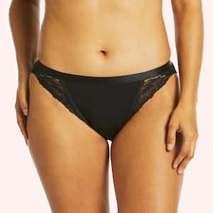 Love Luna Period Luxe Tanga Brief - Black