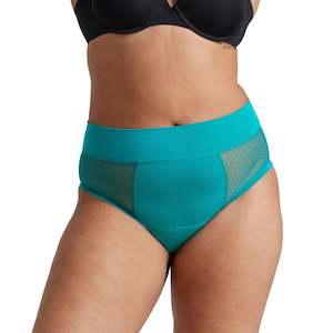 Light Flow Period: Luxe Full Brief – Emerald Geo Mesh