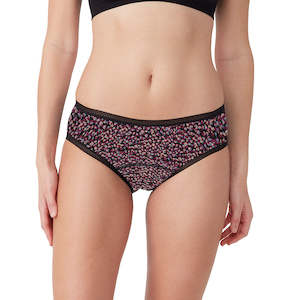 Light Flow Period Underwear: Love Luna Bikini Brief - Leopard Mocha