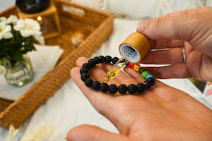 Comforting For Period Care And More: Chakra Lava Stone Bracelet