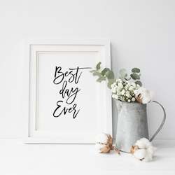 Best Day Ever Sign - DIY Printable Download