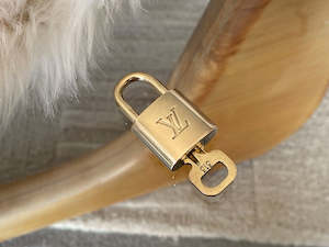 Internet only: Louis Vuitton Padlock Gold Tone Number 313