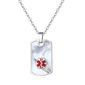 Direct selling - jewellery: Mother of Pearl Medical ID Necklace