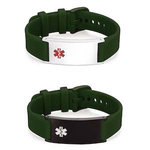 Hunter Green Medical ID Bracelet