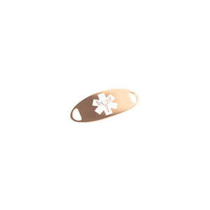 Essentials ROSE GOLD Oval - Medical ID Tags