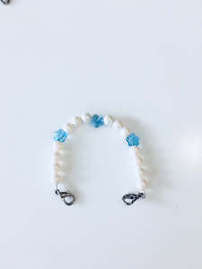 Direct selling - jewellery: Blue White Flower Swarovski