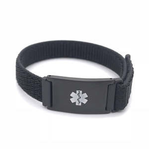 Direct selling - jewellery: Whiti Medical ID - Velcro BLACK