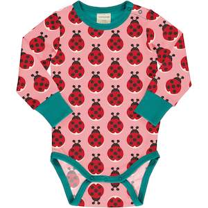 Maxomorra | Ladybug Long Sleeve Bodysuit