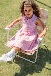 Milky | Pink and Lavender Check Dress | Sizes 8-12