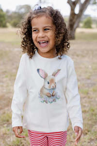 Milky | Bunny Long Sleeve Tee | Size 2-7