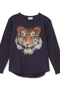 Milky | Tiger Long Sleeve T-Shirt | Sizes 8-12