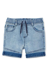 Infant clothing: Milky | Light Wash Denim Shorts | Sizes 8-12