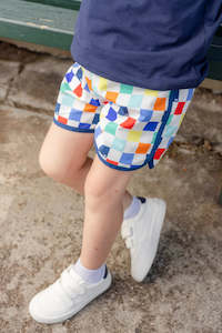 Infant clothing: Milky | Pixel Boardie | Sizes 2-7