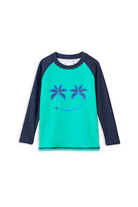 Milky | Green Panel Rash Vest | Sizes 2-7