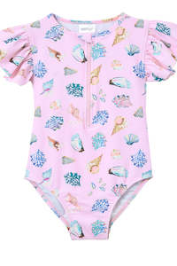 Infant clothing: Milky | Seashell Swimsuit | Sizes 2-7