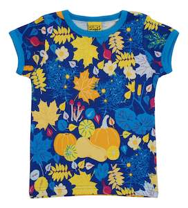 Duns | Blue Fall Flower T-Shirt