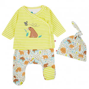 Infant clothing: Piccalilly |Baby Bear 3 Piece Baby Set