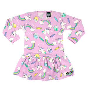 Infant clothing: Villervalla | Unicorn Bloom Long Sleeve Dress