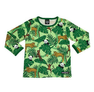 Infant clothing: Villervalla | Jungle Dark Leaf Long Sleeve Tee