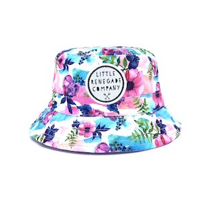 Little Renegade Company | Pastel Posies Reversible Bucket Hat