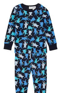 Milky | Midnight Blue Bunny Pyjamas