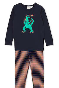 Milky | Navy Dinosaur Pyjamas