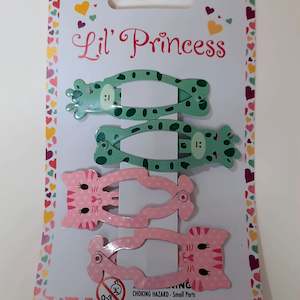 Lil' Princess | Teal Giraffe and Pink Cat