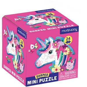 Infant clothing: Mudpuppy | Mini Shaped Puzzle | Unicorn