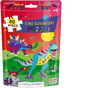 Infant clothing: Puzzle Pouch | 48 Pieces | Dino Adventure