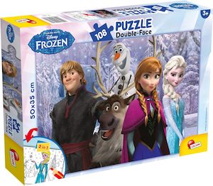 Lisciani | Double Sided 108 Piece Puzzle | Frozen