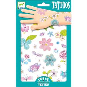 Infant clothing: Djeco | Temporary Tattoos | Flowers