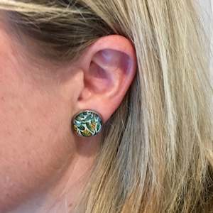 Earrings: Glass Dome Studs  - LARGE (16mm)