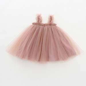 Tutu Sleeveless Dress | Dusty Pink