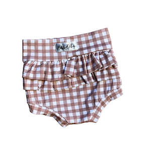 Bubba Deluxe - Frillie Bummies | Caramel Gingham