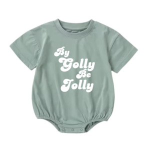 Christmas Collection: MLW By Design - Be Jolly Christmas T-shirt Romper | Various Colours