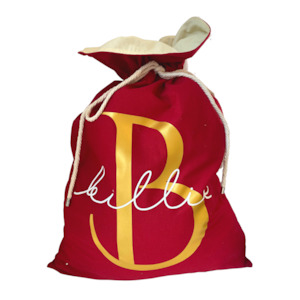 MLW By Design - Luxe Christmas Red Personalised Santa Sack